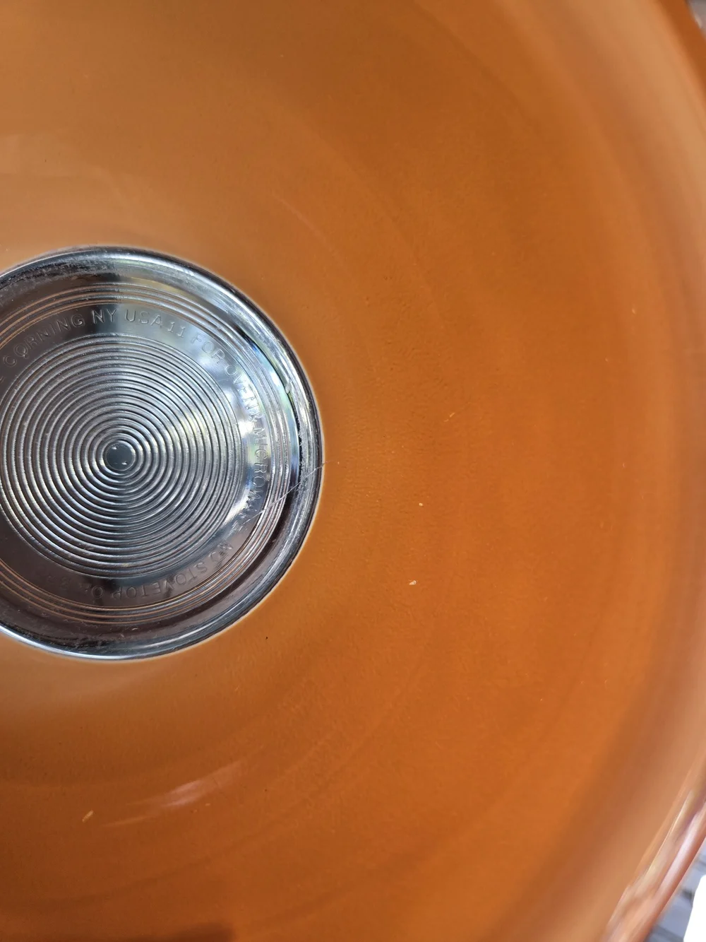Pyrex #233 Two-Tone Peach 7